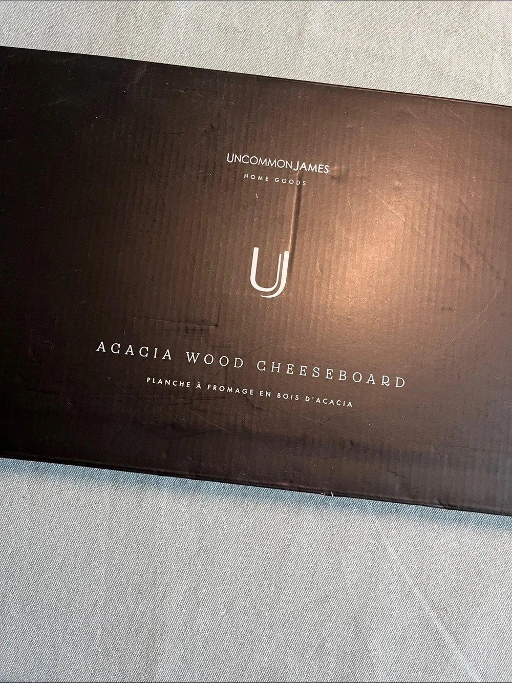 Uncommon James Acacia Wood Cheeseboard - Black